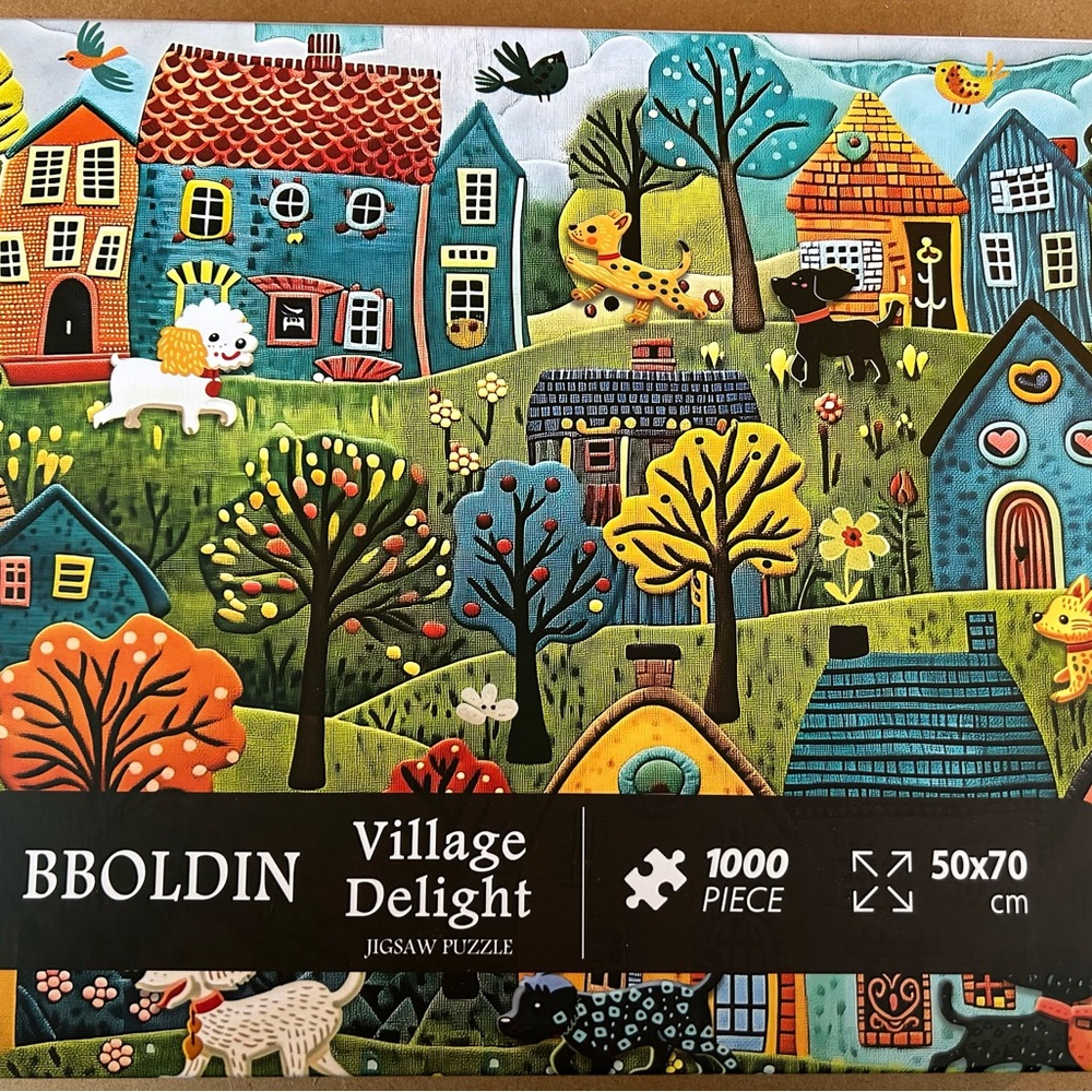 Bboldin “Village Delight” 1000 piece puzzle,
50 x 70